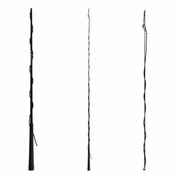   Waldhausen, Teleszkópos futószárazó ostor, fekete, 300 cm