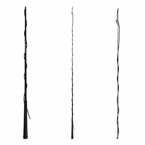Waldhausen, Teleszkópos futószárazó ostor, fekete, 300 cm