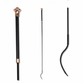   Waldhausen, Noblesse díjlovas ostor, fekete/rózsaarany, 120 cm