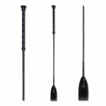   Waldhausen, Díjugrató ostor - csúszásgátló, fekete, 65 cm