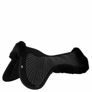   BR Twin Sheepskin Nyeregemelő, hátkímélő zselé, bárányszőrrel, L