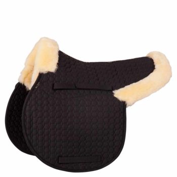   BR Numnah Nyeregalátét, valódi bárányszőr szegéllyel, Full