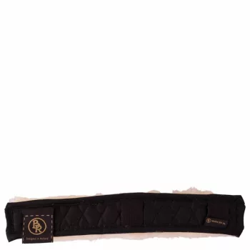   BR Tarkószíj alátét, természetes bárányszőr, 3 cm széles, 32 cm