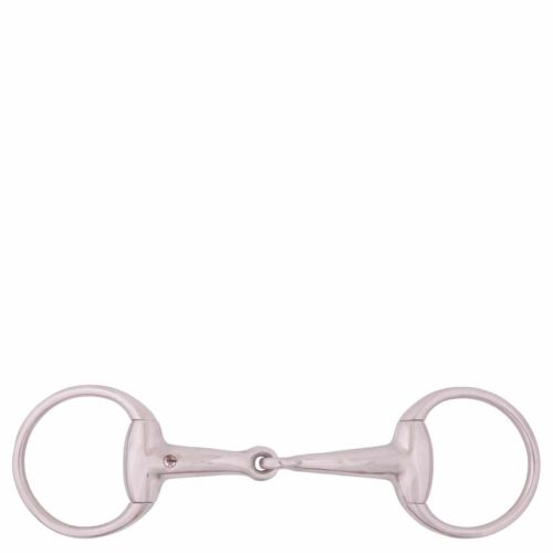 BR egyszertört Eggbutt zabla 18 mm, 11.5 cm
