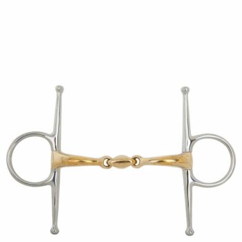   BR kétszertört pálcás zabla, Soft Contact 14 mm pálca 127 mm, 14.5 cm