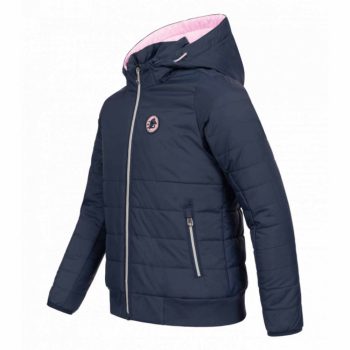   ELT Lucky Gretchen steppelt kabát, gyermek, éjszakakék/szerencseszív, 116/122