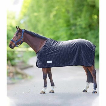   Waldhausen, Lucky Heart lótakaró, fleece, éjszakai kék, 75 cm