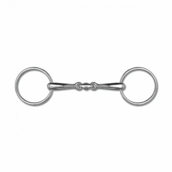 Waldhausen, Kétszertört tömör zabla, 18 mm, 15,5 cm