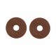 Beris, rubber Bit Guards, brown, pair