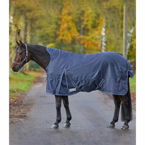 Waldhausen, ECONOMIC Turnout Rug, lightweight, high neck, éjkék, 125 cm
