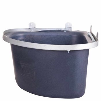   Stubbs műanyag, háromszög alakú etető sarkokba, acélszegéllyel, falra szerelhető, 28 l