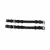 Waldhausen, S-Line Cheek Pieces, pair, fekete, Cob
