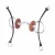 Beris Gag Bit with Tongue Port Snaffle (nyelves szájkosár)