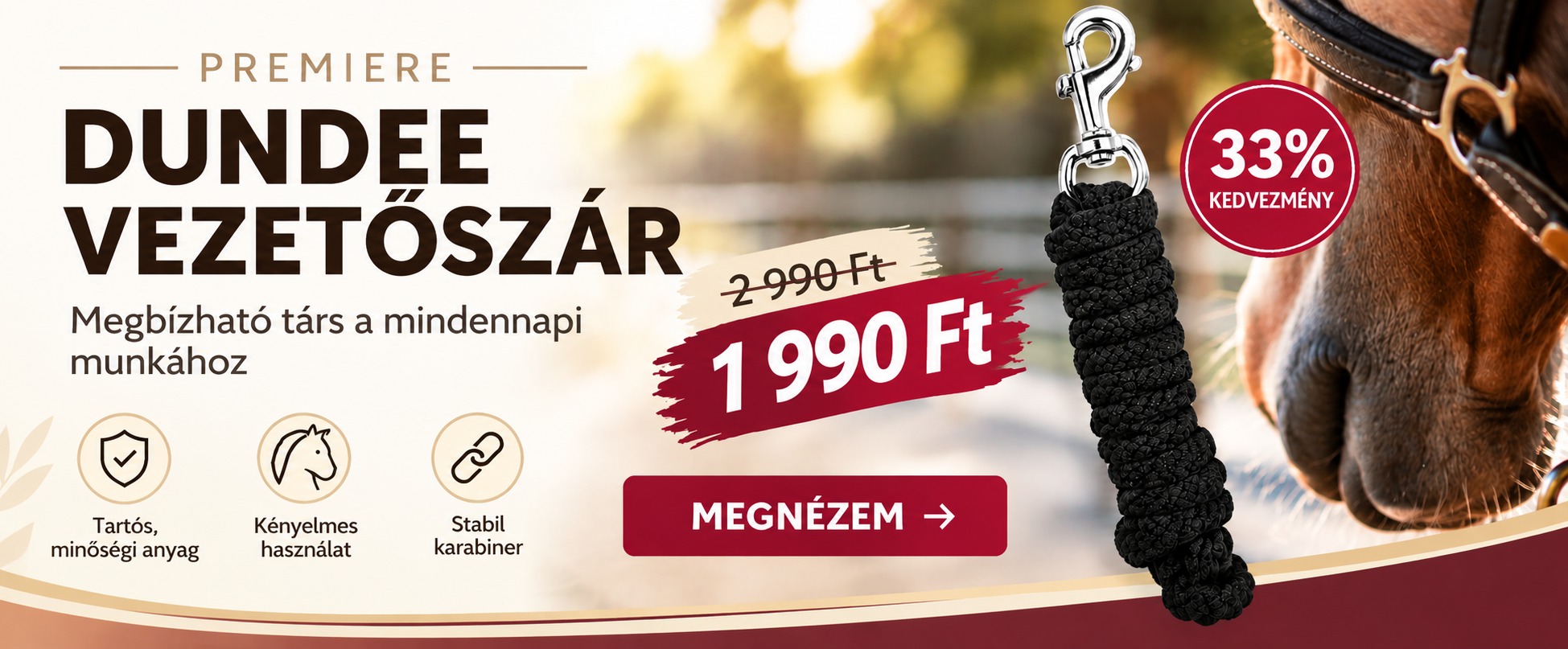 Premiere Dundee vezetőszár